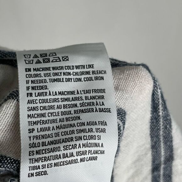 American Eagle Outfitter’s Linen Blend Stripe Wide Leg Pant - Women’s SP - Picture 6 of 9